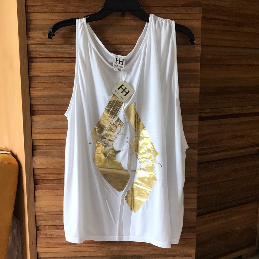 Haute Hippie Asymmetric Revolver Tunic, size L